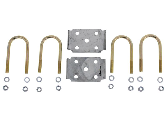 Zinc Plated U Bolt Kit for 2.375 Inch Round Axles