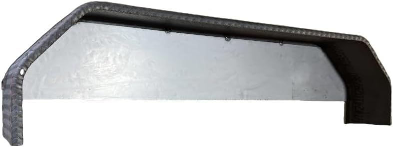 72x10x19 Inch 14 gauge Treadplate Double Break Trailer Fender Smooth Back