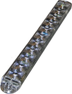 Light Bar Clear/Clear 11 LED Diodes