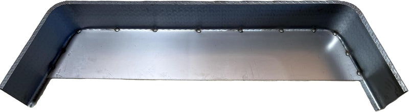 10x72 Inch 14 gauge Treadplate Single Break Trailer Fender