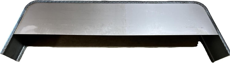 10x72 Inch 14 gauge Treadplate Single Break Trailer Fender