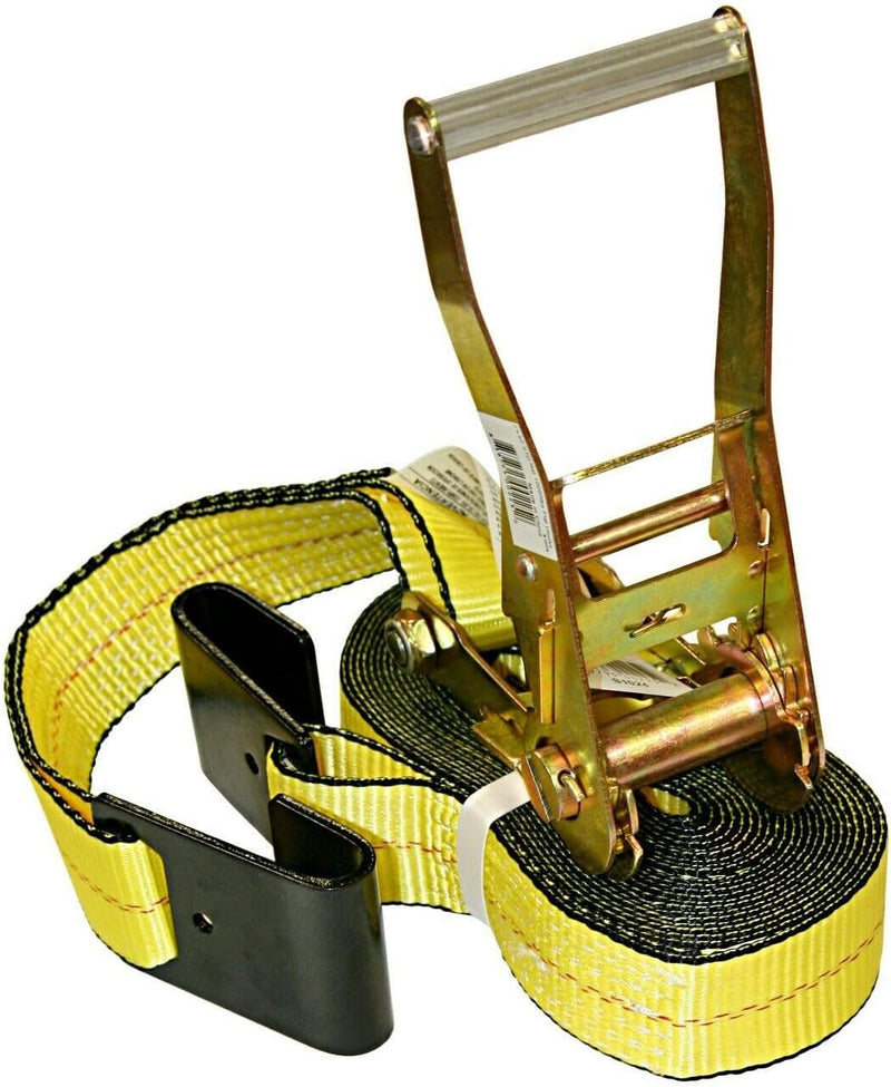 2 Inch x 27 Foot Ratchet Strap with Flat Hooks