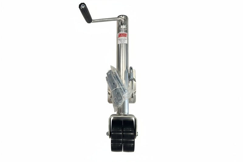 1.5K Swivel Marine Jack 10 Inch Lift with 12.5 Inch Bracket Dual 6 Inch Zinc Bolt-On