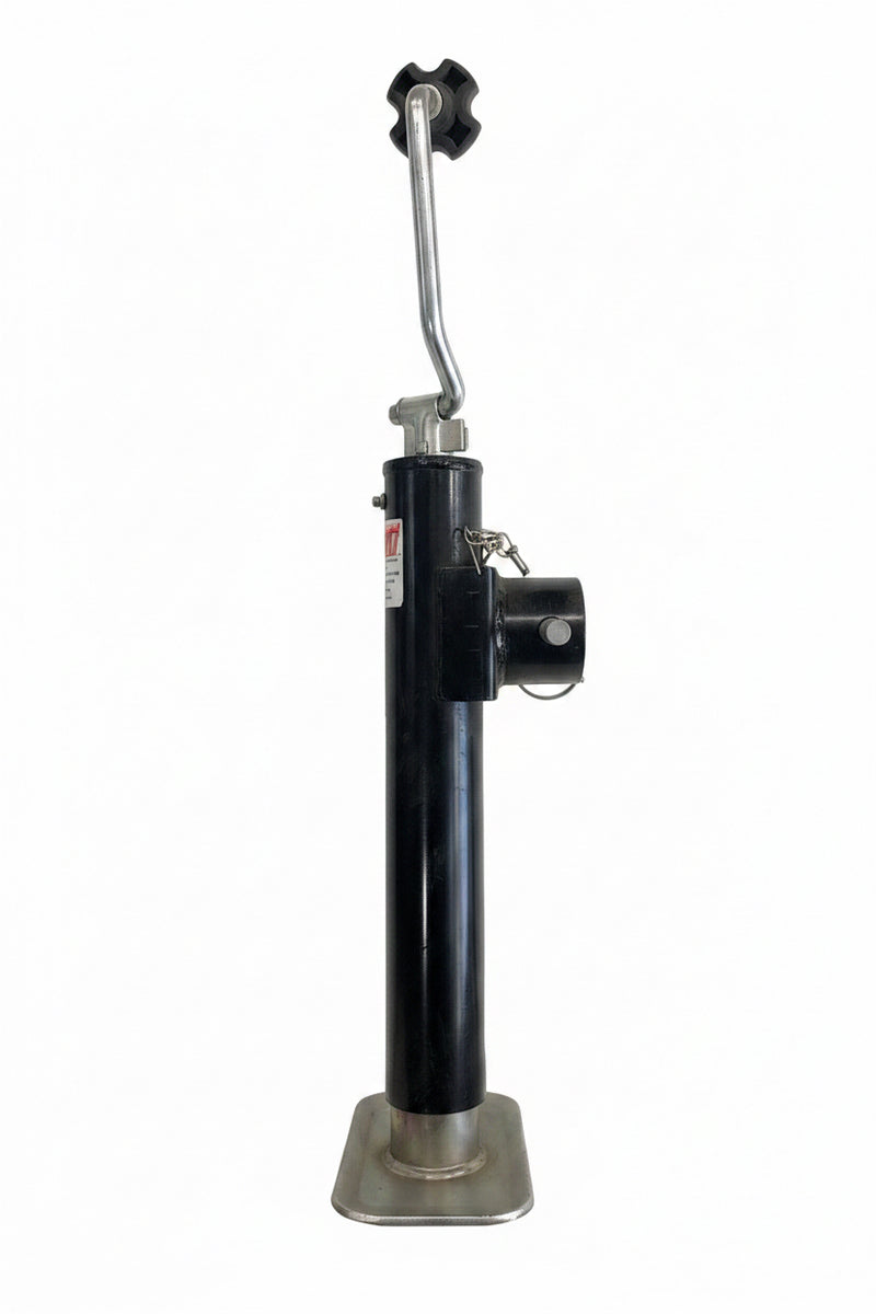 2K Swivel Pipe Jack 10 Inch Lift Weld-On with Fixed Foot