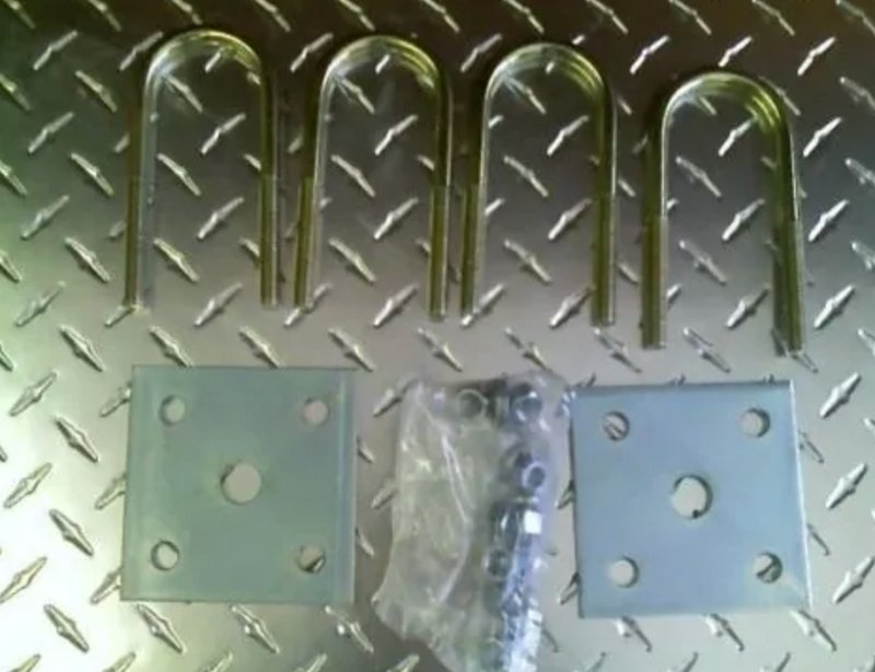 Zinc Plated U Bolt Kit for 1.75 Inch Round Axles